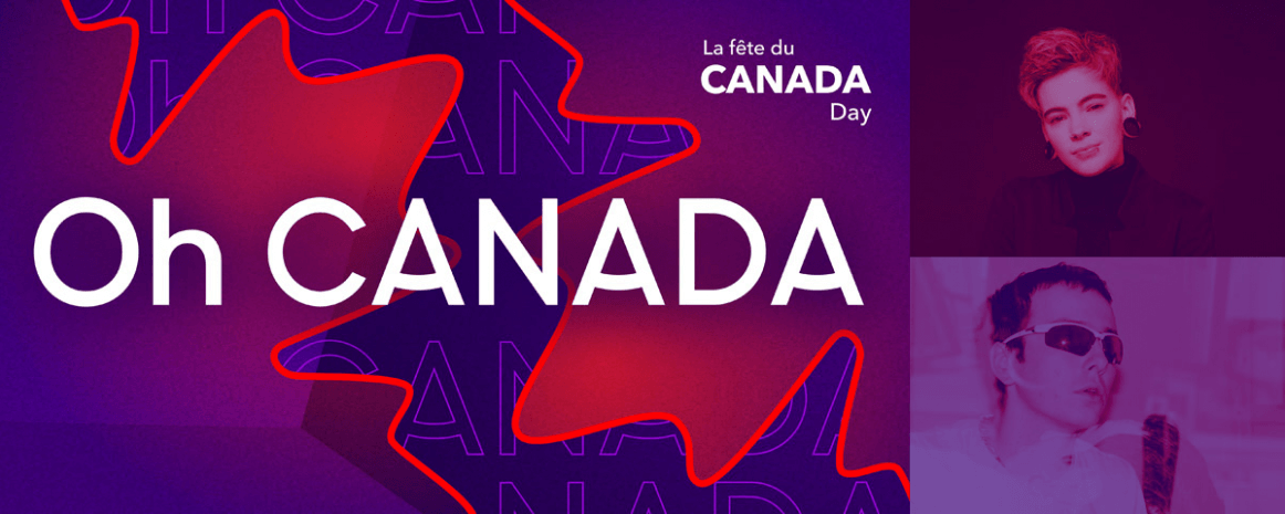 Roxane Bruneau et&nbsp;Hubert Lenoir &agrave; la F&ecirc;te du Canada