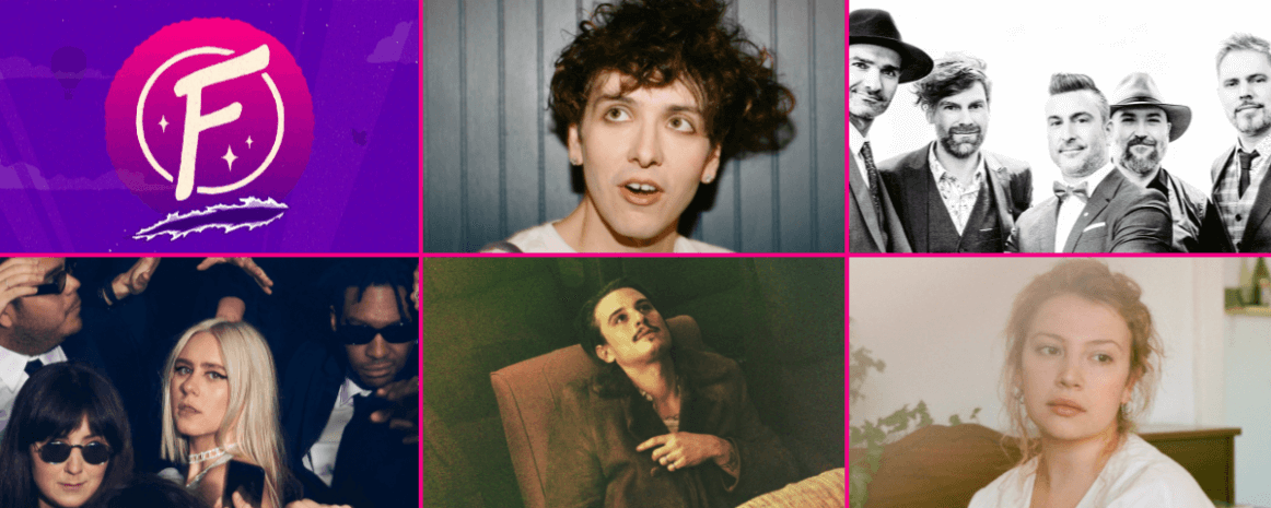 Hubert Lenoir,&nbsp;Salebarbes,&nbsp;Lydia K&eacute;pinski,&nbsp;Elliot Maginot et&nbsp;Lysandre au Festif!