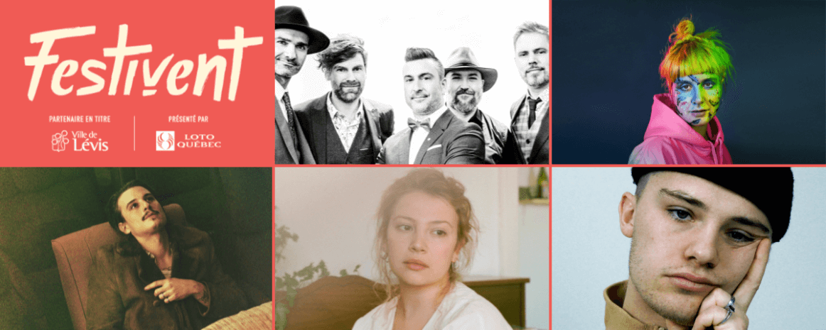Salebarbes,&nbsp;Kl&ocirc; Pelgag,&nbsp;Elliot Maginot,&nbsp;Aswell et&nbsp;Lysandre au Festivent