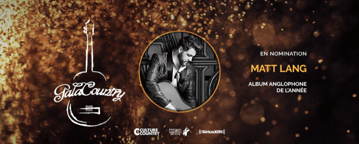 Matt Lang en nomination au Gala Country 2022