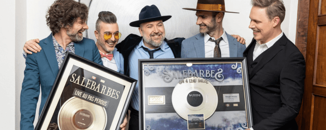 Salebarbes re&ccedil;oit deux disques d'or
